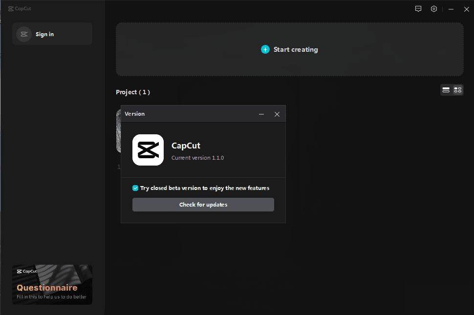 CapCut 1.1.0剪映国外版